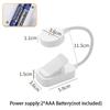 Folding Mini Clip Book Lamp USB Rechargeable LED Night Light 3 Modes Eye Protection Stepless Dimmable Flexible Bedroom Reading