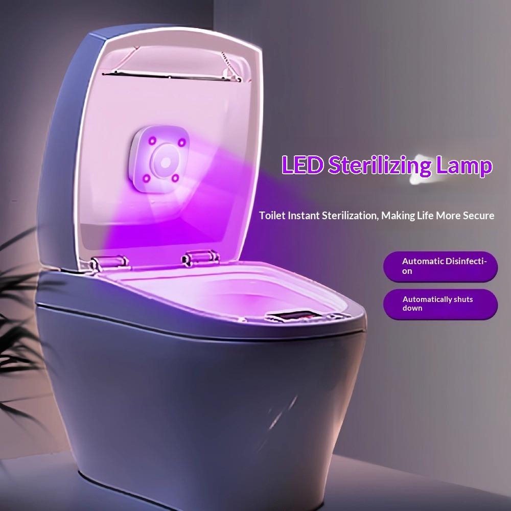 Toilet Sterilizer New Intelligent Induction Ultraviolet Deodorization and Odor Removal Automatic Instrument Toilet Disinfection Lamp 1pc