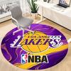 1pc Basketball Lakers Office Round Area Rug,  Under Office Chairs Bedroom Living Room Home Decor a0926182