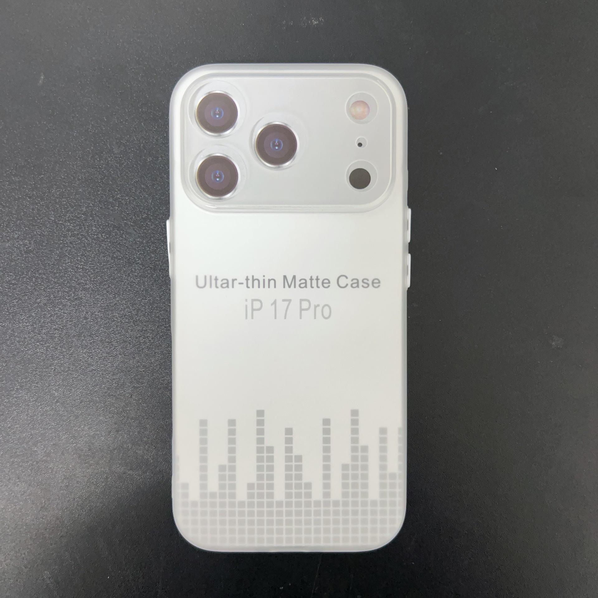 

Ультратонкий 0,7 мм матовый мягкий чехол для iPhone 17 Pro Max с точными вырезами для Apple 15/16. iPhone 12 Pro