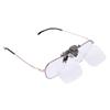 Detachable Head-mounted Magnifier 2X Magnification Clip on Eyeglass Loupe  Elderly Use