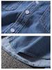 2023 Men's Wear-Resistant Thin Denim Work Shirt - Fashionable Long Sleeve Autumn Jacket