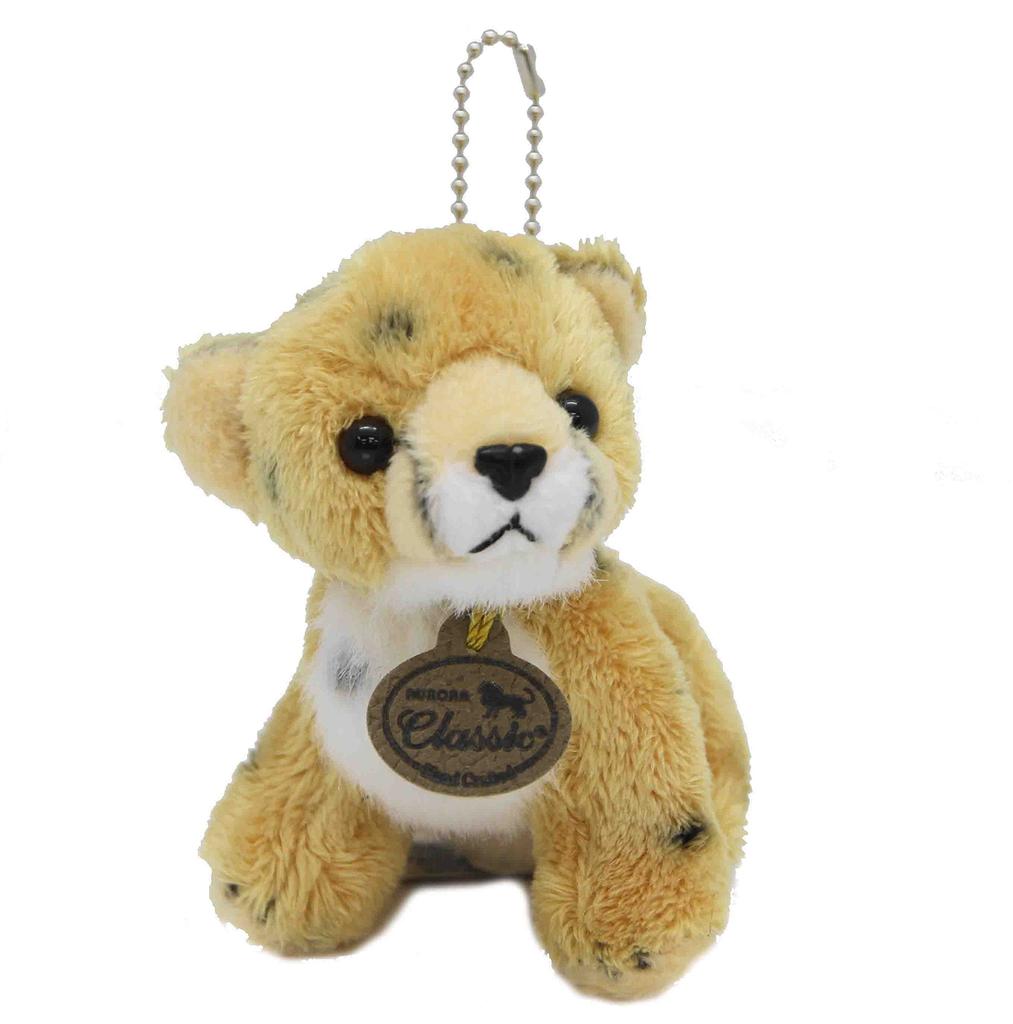 Aurora World Plush Nature Kids Real Cheetah Ball Chain