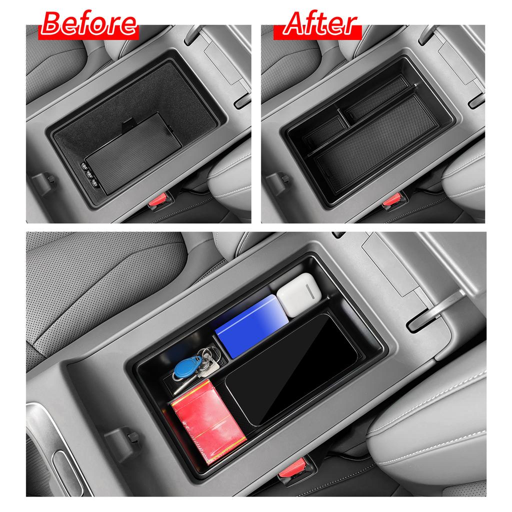 for Xpeng P7+ Center Console Armrest Storage Box Car Tray Organizers Interior Accessories Tidying ABS