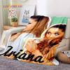 3D Ariana Grande Katze Ari Sänger Weiche Decken, Warme Kuscheldecke Bequeme Decke für Picknick Betten Sofa Zuhause Schlafzimmer Geschenk