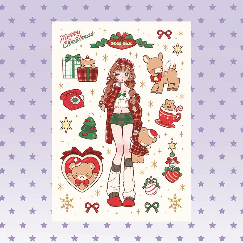 

Korean Cute Girl Character Stickers - Sweet & Creative DIY Decoration