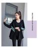 Women's Plus Size Loose Zipper Hoodie Three-Piece Sports Suit with Tapered Pants - Hip Covering, Slimming Yoga Wear