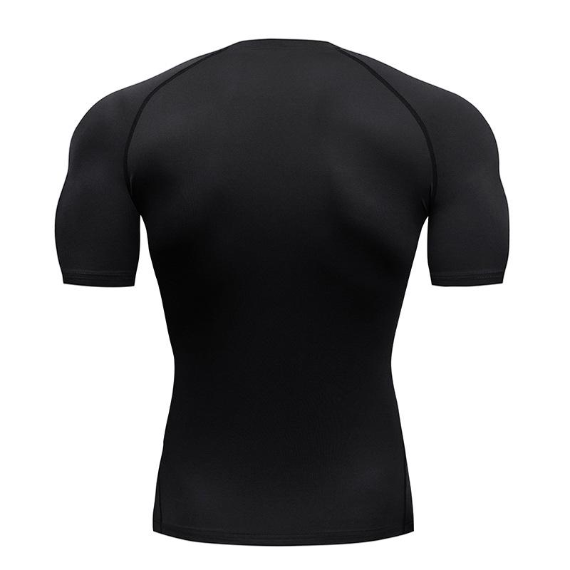 Men's Quick-Dry Compression T-Shirts: High Elastic, Moisture-Wicking Activewear for Basketball, Fitness, and Running.
