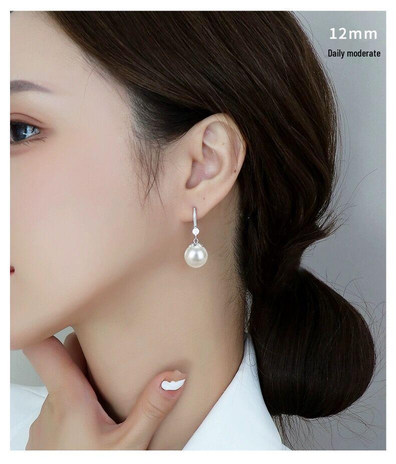 S925 Sterling Silver Pearl Earrings - Hypoallergenic, Celebrity-Inspired Design