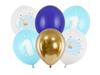 Latex Balloons First Birthday Elephant, Pastel Blue 30Cm, 6 Pieces