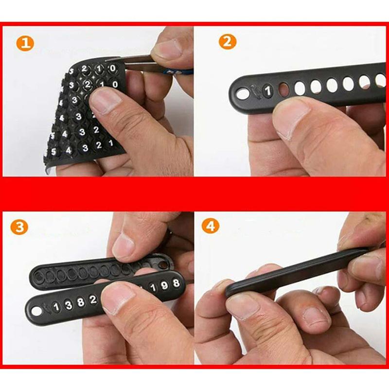 Car Key Chain Anti-lost Key Ring Men's Female Simple Key Lanyard Pendant Mobile Phone Number Plate Keychain Auto Accessories