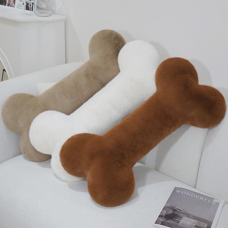 Shape Puppy Bone Plush Toy Cute Cartoon Throw Pillow Doll Decoration Pendant