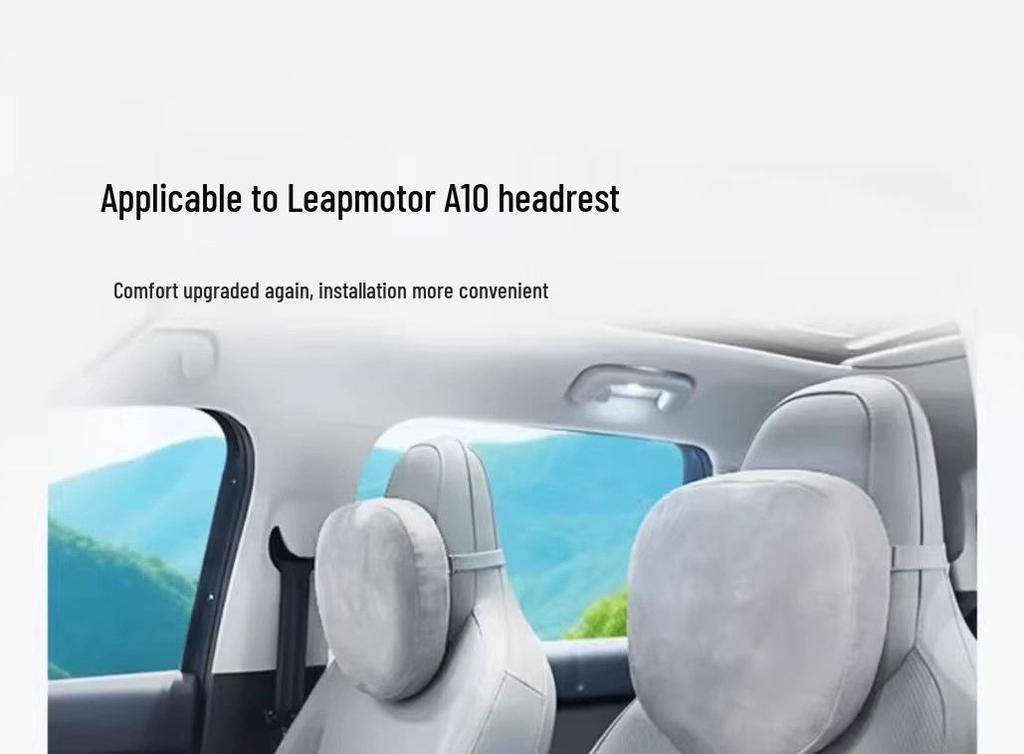 Leapmotor A10 Headrest Neck Pillow - Fits 26 Models, Original Style, Comfortable Car Backrest Accessory