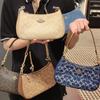ouia's new classic presbyopia armpit bag fashion shoulder portable crossbody crescent mahjong women's bag