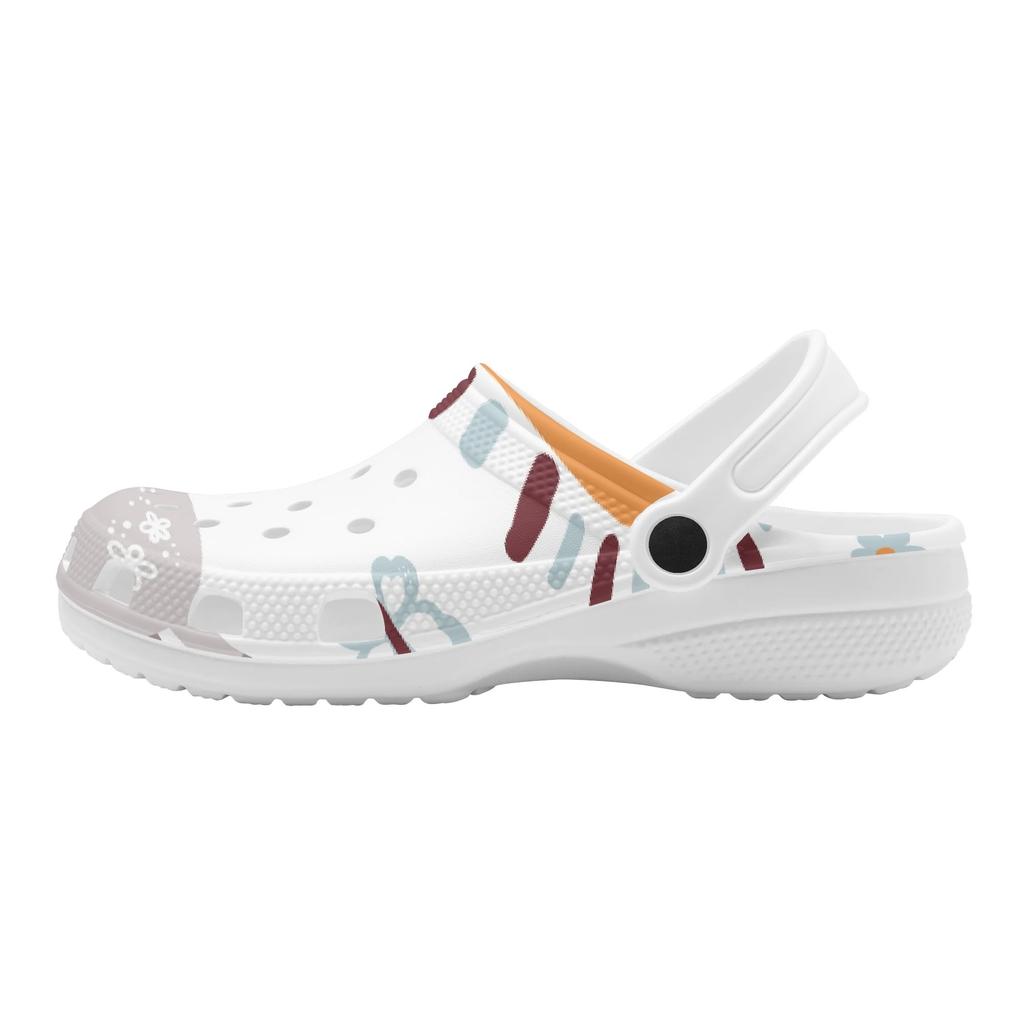 Colorful Printed EVA Clogs Adult Unisex Ventilated Lightweight Slip On Casual Shoes Soft Sole Summer Sandals Daily Leisure Wear