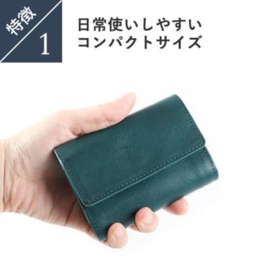 Boosters Minerva Box Mini Trifold Wallet for Men and Women, Compact, Genuine Leather with Card Pockets and Bill Compartment, Brand: Oliver