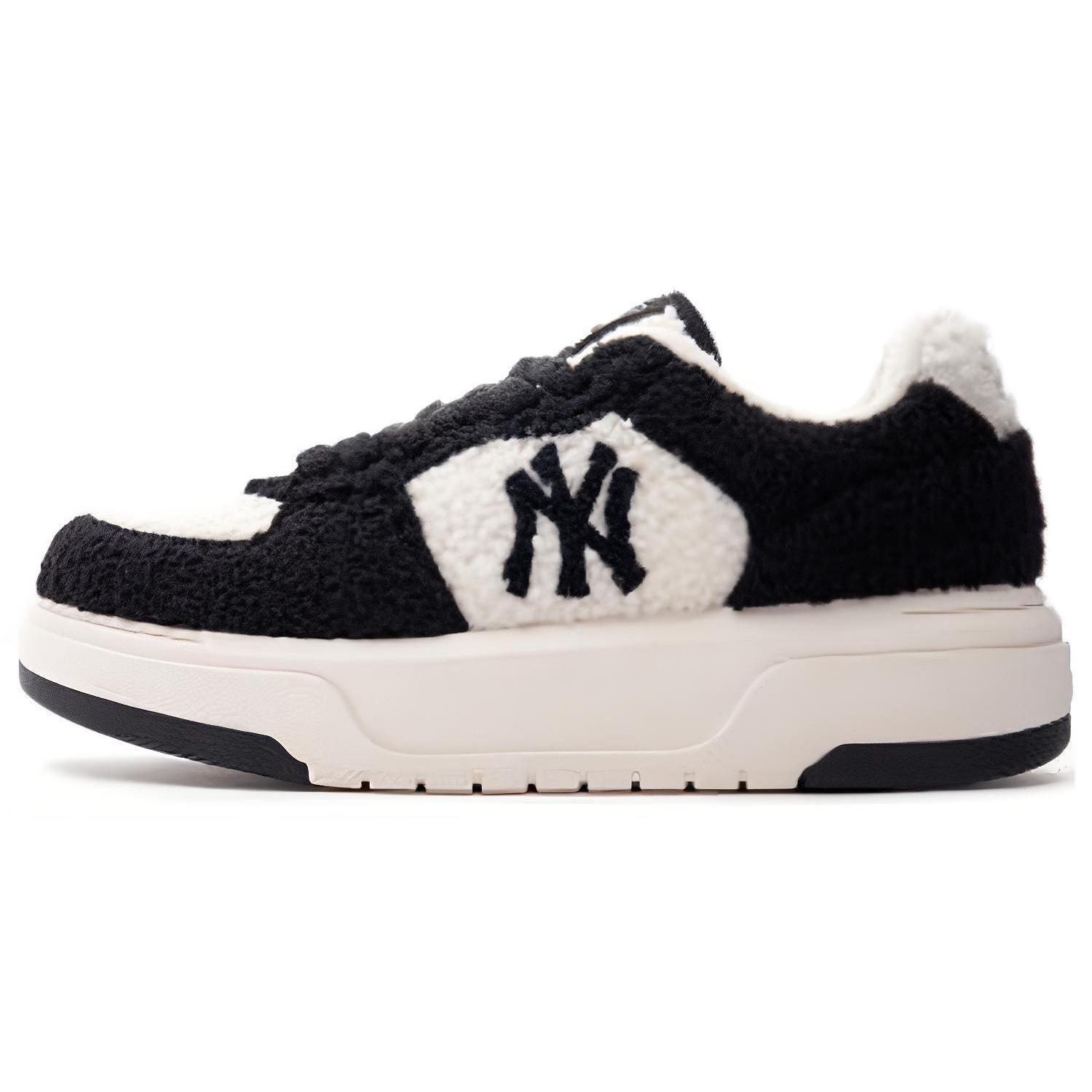 

MLB Chunky Liner Synthetic Leather Lightweight Low top Casual Shoes Unisex Black White 3ASXCLF36-50BKS 39