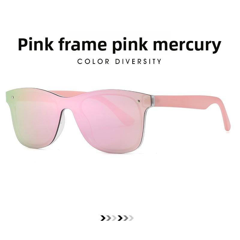 Classic Rimless Sunglasses With Protection For Outdoor Sports And Travel