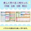Bath Posters Set of 2 Educational Posters for Elementary and Junior High School Entrance Exams A2 Size Waterproof Made in Japan Suitable for Desk Mats