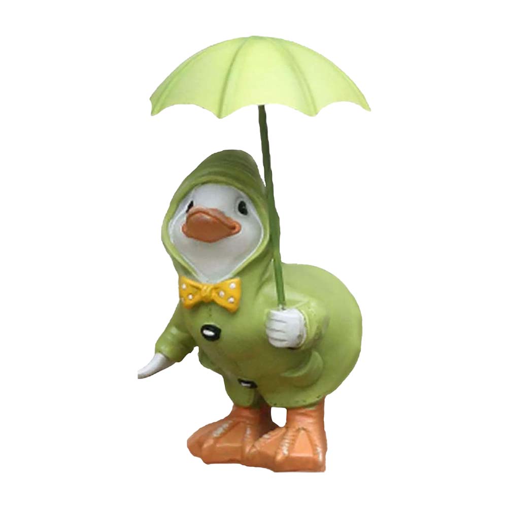 

Новое украшение для сада в виде утки Украшение для сада в виде утки с зонтиком Садовая утка Выцветающая смоляная садовая декорация