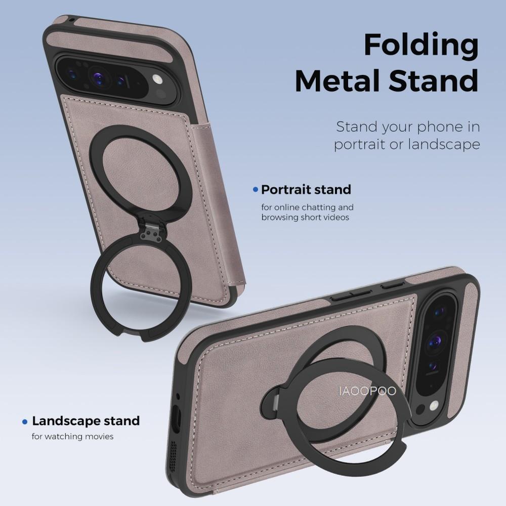 Magnetic Close Leather Flip Cover Case for Google Pixel 10 Pro XL 9 8 Pro 9A Wallet Card Holder Wireless Charging