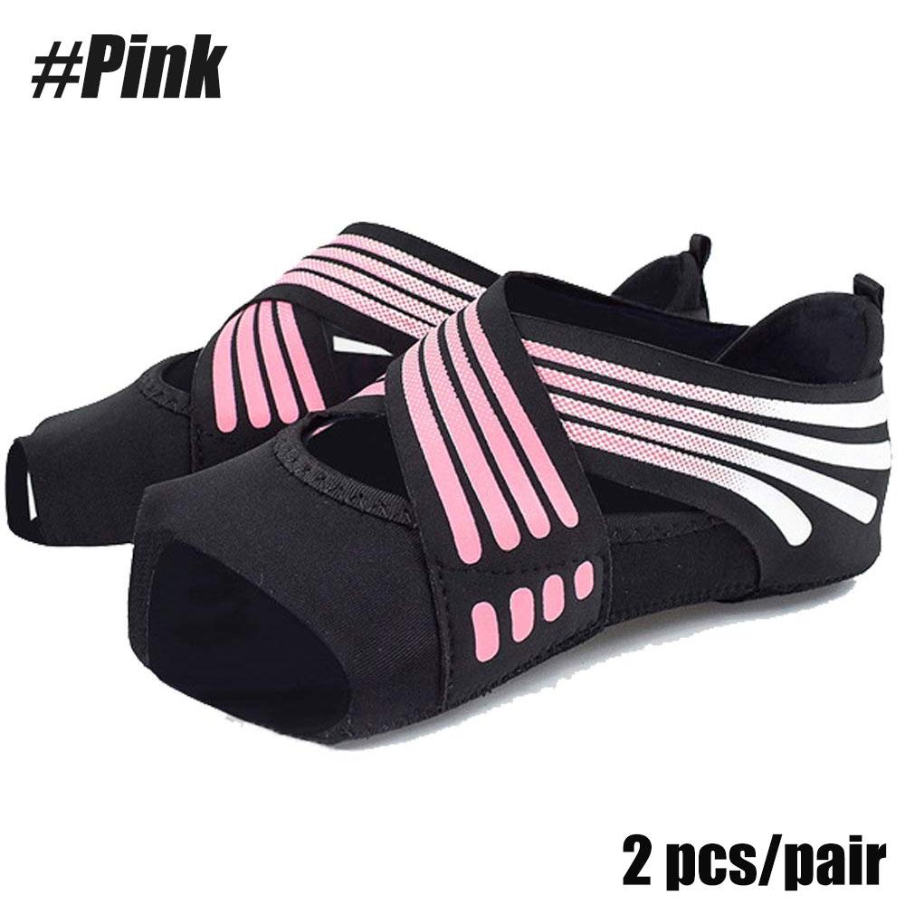 1 пара профессиональных носков для йоги, нескользящие носки без пальцев для пилатеса, балета, танцев, босиком, носки для тренировок, женская обувь S