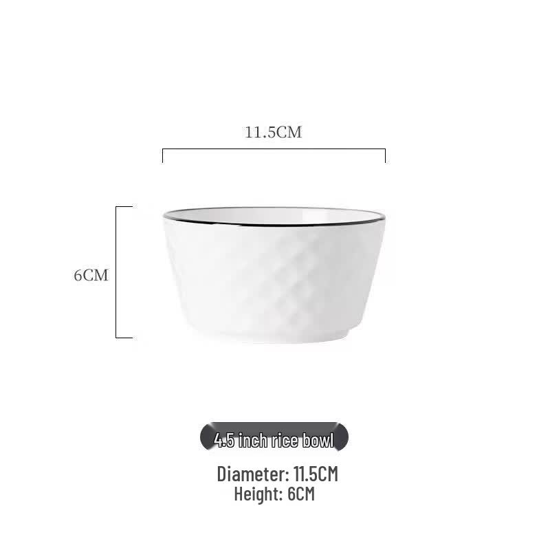 

Ice Pleasure Underglaze Ceramic 4.5-inch Rice Bowl