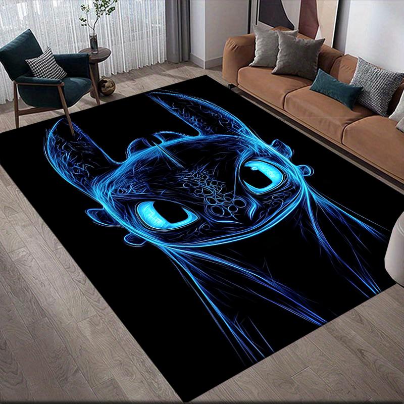Tappeto Area Drago Addomesticami Senzaluce, Tappeto Accogliente per Fan HTTYD, Regalo Perfetto.chl