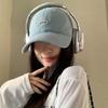 Fashion Solid Color Baseball Hat for Women Summer Cotton Embroidery Adjustable Duck Tongue Cap Girls Female Outdoor Peaked Hat