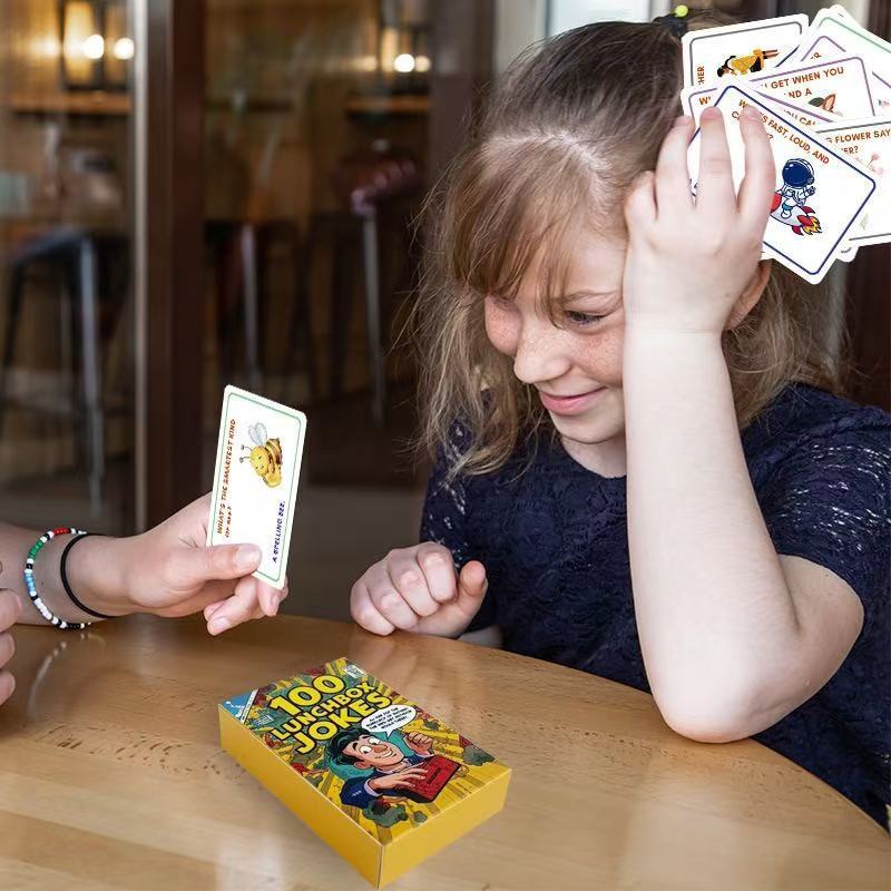 Lunchbox Jokes Card Set For Childrens Brain Teasers And Parentchild Interaction
