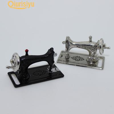 Mini lega macchina da cucire modello giocattolo accessori in miniatura per casa delle bambole fai da te miniature per casa delle bambole