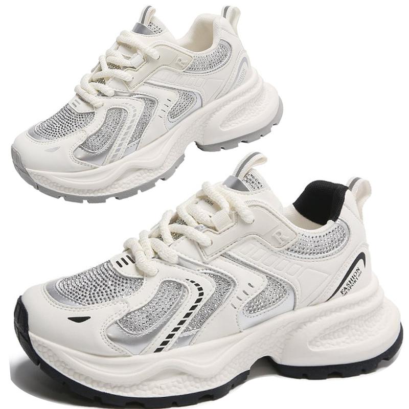 Women Shoes Thick Soled Mesh Height Increasing Transparent Casual Sports Shoes Women's Sneakers