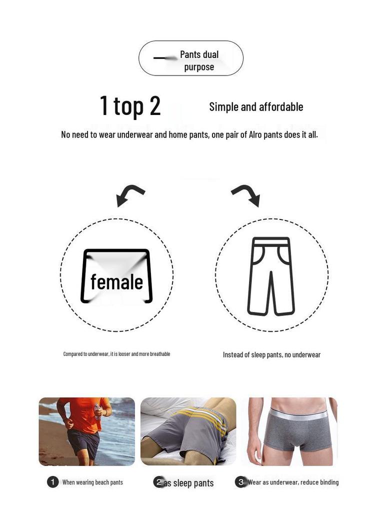 Plus Size Men's Cotton Boxer Briefs - Loose Fit Square Leg Shorts