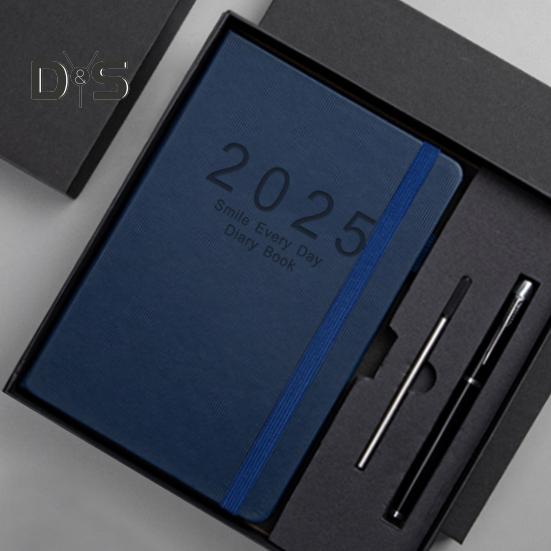 Tagesplaner 2025, eine Seite pro Tag, Jan.-Dez., A5, Tagesplaner 2025, Tageskalender, monatliche Registerkarten, Hardcover, 2025, Stunden-Terminbuch