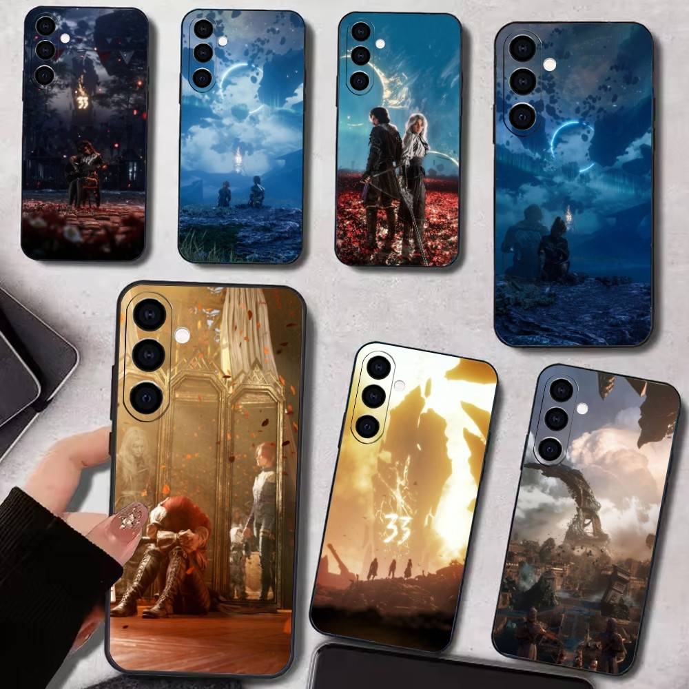 C-Clair Obscur Expedition 33 Phone Case Silicone Soft For Samsung Galaxy A73,A72,A71,A70,A53,A52,A51