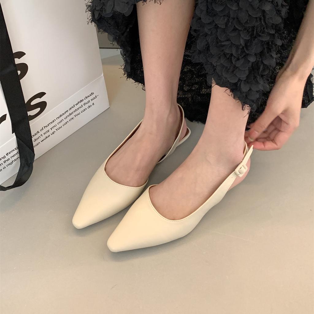 Fashion Bailamos Brand New Flat Sandals Shallow Slip On Women Slingback Shoes Soft Casual Ladies Sandal Flat Heel Outdoor Dress Mules