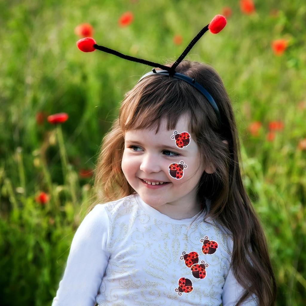 100-500Pcs First-Class Cartoon Superior-Grade Ladybug First-Class Stickers Top-Grade Party High-Standard Gift First-Class Wrapping Top-Grade