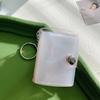 Snap Button Design Storage Photo Card Holder With Keychain Portable Pocket Album  Photo Sticker