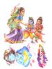 @ Rangoli Yashoda Maa with Little Baal Krishna Wall Sticker