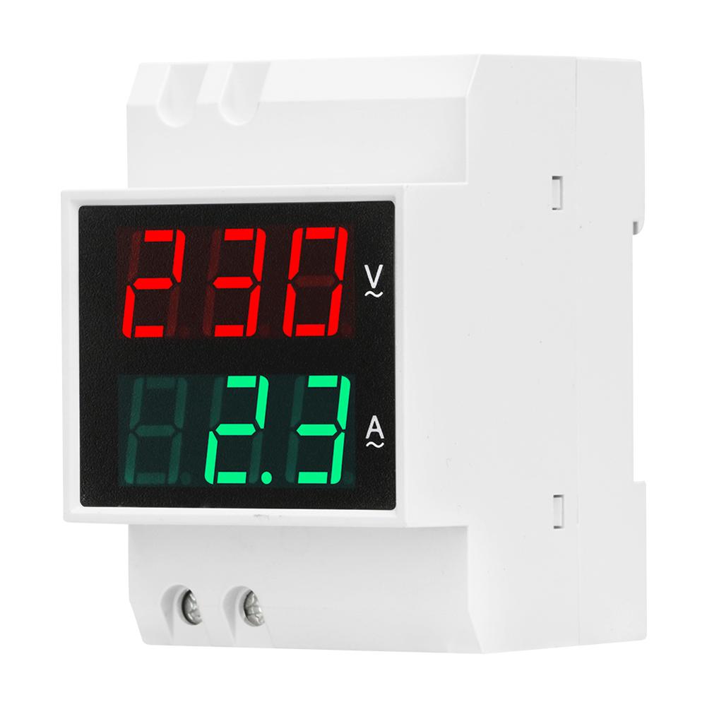 AC80-300V 100A Voltage Ammeter Digital Display Voltage Current Meter Portable Voltage Detector for Measuring Voltage and Current