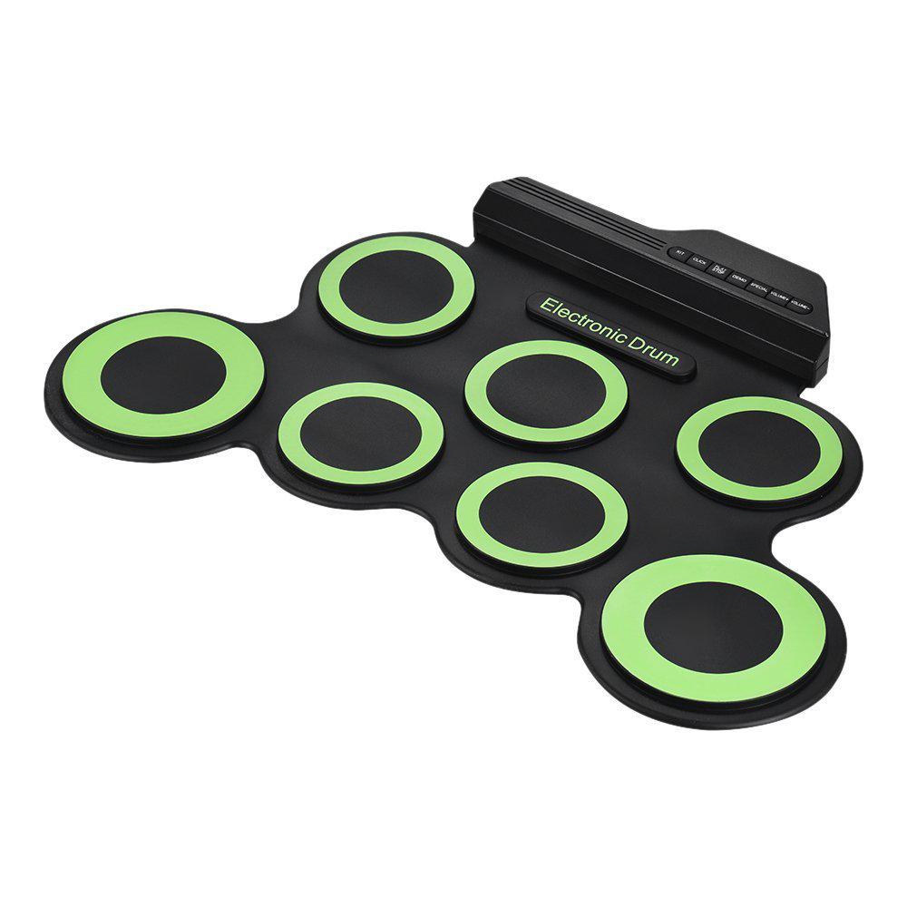 Portable Foldable USB Electronic Drum Set - Silicone Jazz Practice Kit