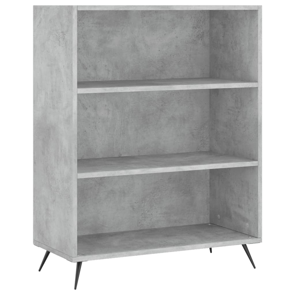 Highboard Concrete Grey 69.5 x 34 x 180 cm Engineered Wood