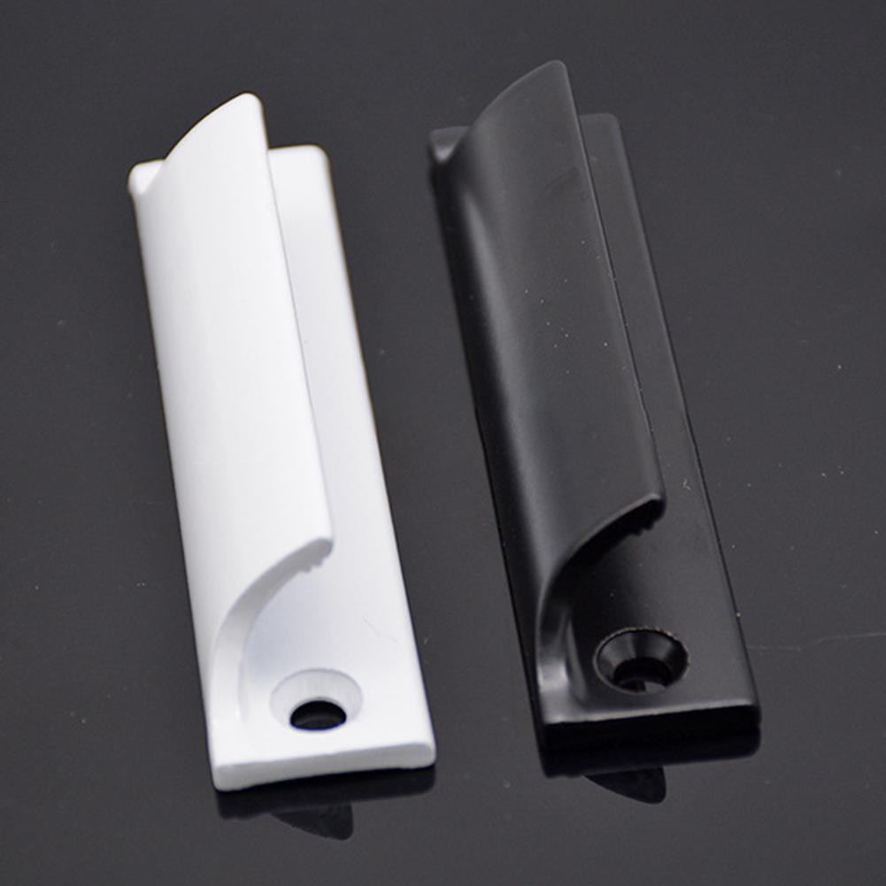 1 st Handtag av aluminiumlegering Högtemperatur bakfärg För skåpdörrar Balkongdörrar Sidohängda Hemförbättringsverktyg