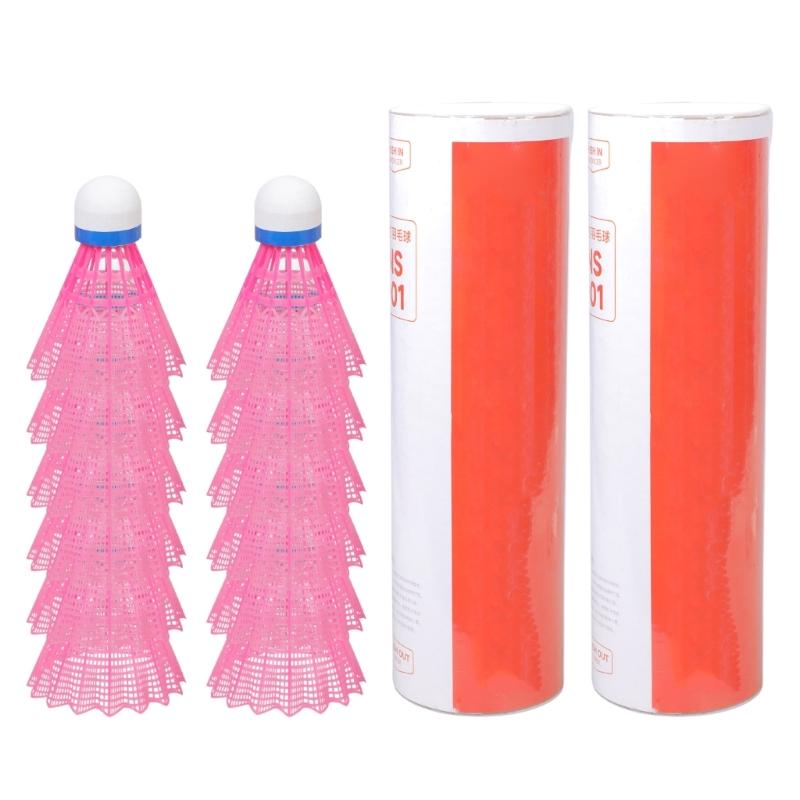 

6/12pcs Nylon Shuttlecocks Outdoor Windproof Badminton Indoor And Outdoor Light Weight Training Ball Enduring and Stable