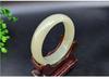 Women's Xinjiang Hotan White Jade Flat Bracelet - Natural Mutton Fat Concubine Jade