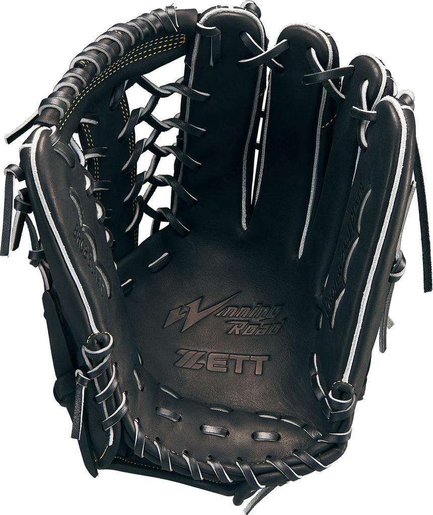 ZETT Winning Road Soft Baseball Glove for Black Size 8 All-Around Left-Handed Throws, (1900), (BRGB33440R)