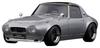 Ignition Model Toyota Sports 800 NOB Hachi Silver Finished Product TK.Company 1/18 Ver.