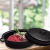 Enameled Iron Turkey Roaster With Lid Perfect For Baking Bread Roasting Meat And Vegetables Dishwasher Safe