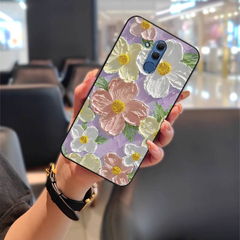 

Cartoon Cute Phone Case For Huawei Mate 20 Lite Protective Full wrap Phone Pouch Graffiti TPU Waterproof Anti-dust Huawei Mate 20 Lite