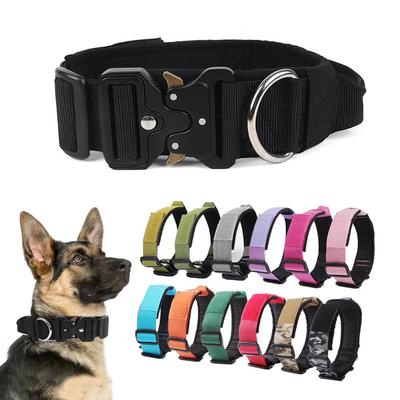 Collare tattico per cani antideflagrante e resistente alla trazione per cani di taglia media e grande.